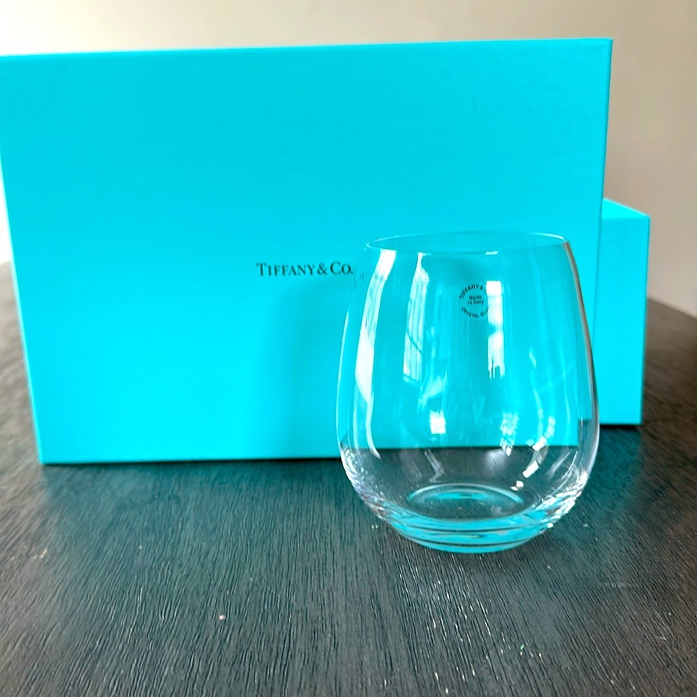 Tiffany & Co Stemless Glass Set